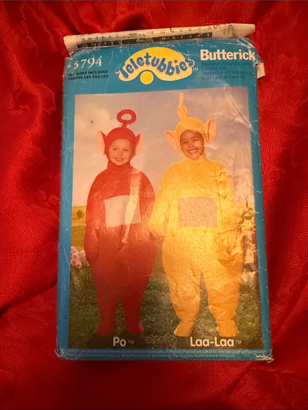 Butter Red Po Kids Teletubbies Costume Pattern